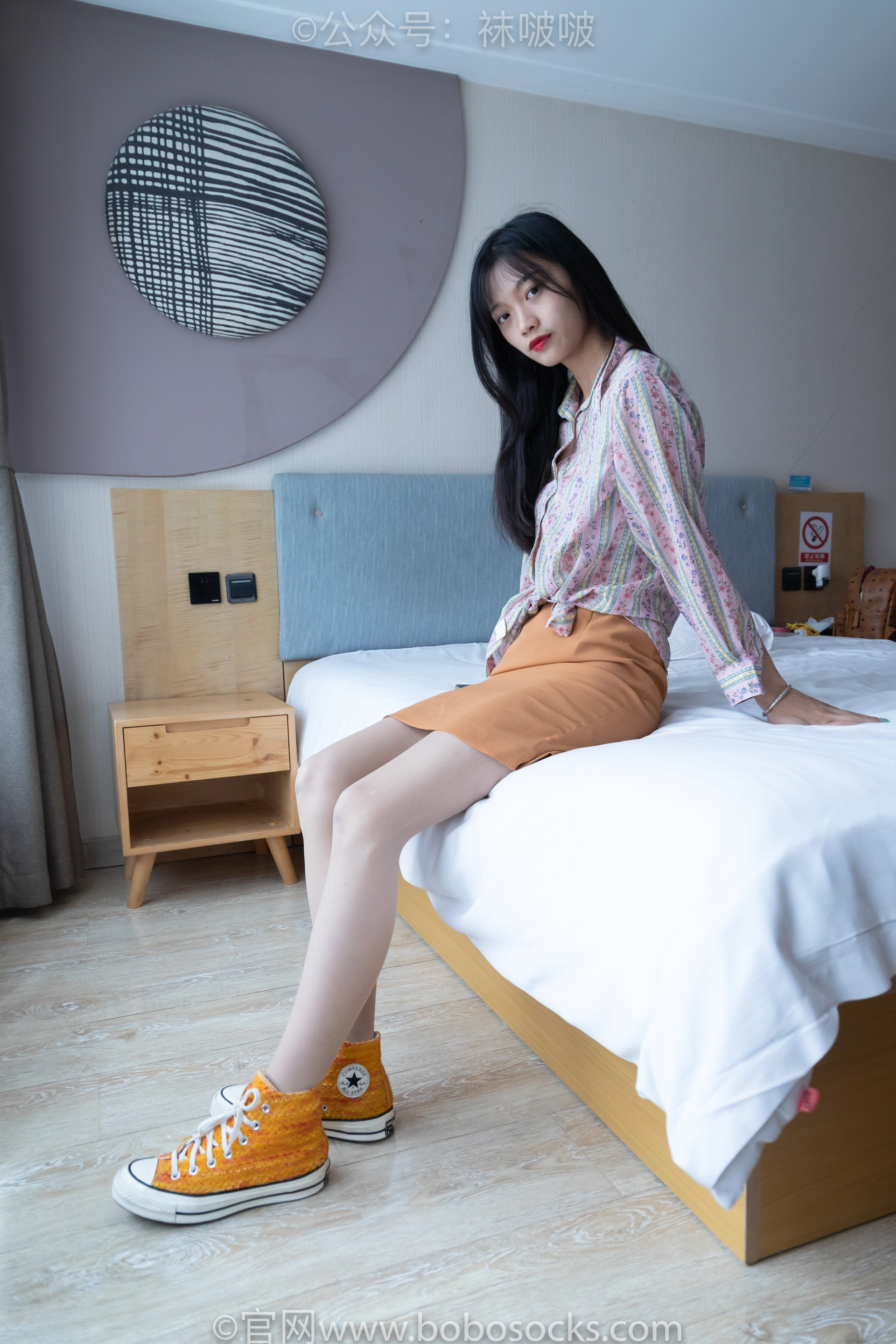 [BoBoSocks袜啵啵]NO.008 涵涵-帆布鞋、白色短棉袜、肉丝 1